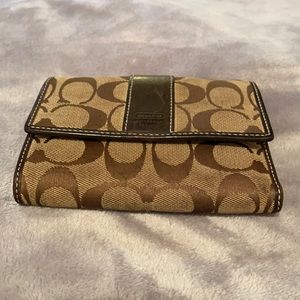 Coach Signature Brown Wallet